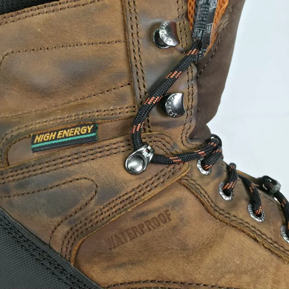 HyTest FootRests High Energy Work Boots Mens 9 Waterproof Composite Toe EH PR XR
